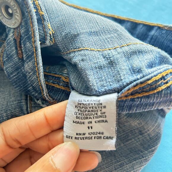 Wall Flower Y2k Low Rise Micro Mini Shorts 11 Pop Culture Grunge Trashy Mcbling - Picture 4 of 7